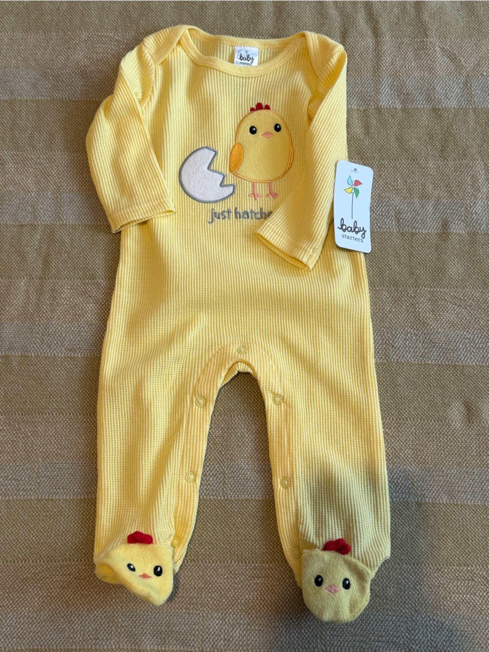 NWT Baby Starters Baby Chick Footie